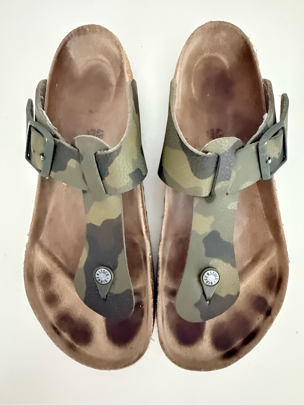 The Birkenstock Medina Biko-Flor Camo Thong Sandal Two Straps Eu 45 Us M12